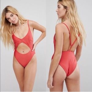 NWT MINKPINK Coral Reef Cut Out One Piece Swimsuit